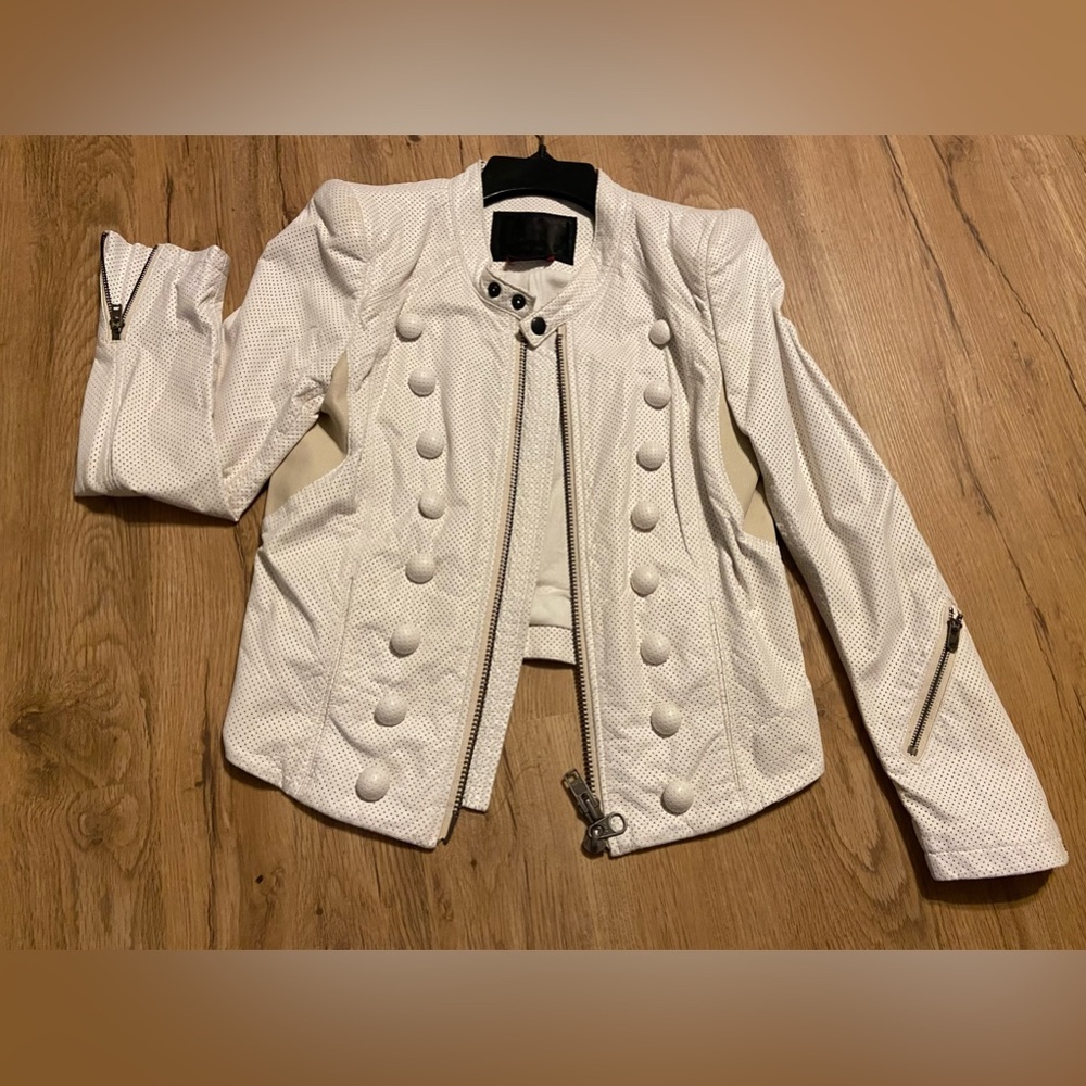Vintage L.G.B (Le Grande Bleu/Japan) soft leather Rockstar-style jacket. Rare💕 - Picture 3 of 16